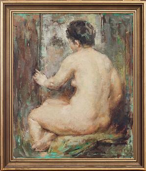 MARYSE DUCAIRE-ROQUE, olja på duk, signerad a tergo.