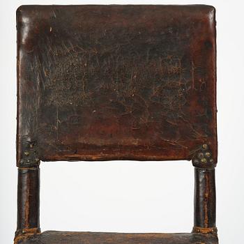 A Swedish baroque chair, late 17th century.