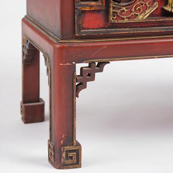 A mirror and chest of drawers from  Carl Johansons Möbleringsaffär, Stockholm, 1920's/30's.