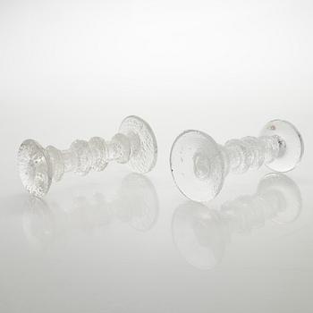 Timo Sarpaneva, kynttilänjalkoja, 7 kpl, "Festivo", signeeratut TS. Iittala.