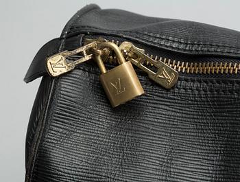 VÄSKA, "Keepall 50 Epi Black", Louis Vuitton.