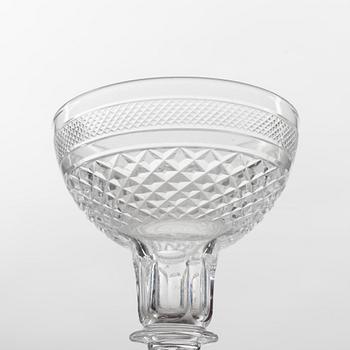 Elis Bergh, a 42-piece 'Kent' glass service, Kosta, Sweden.