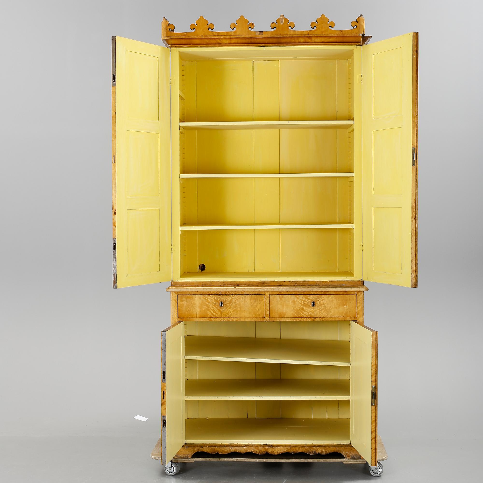 Skåp, senempire, 1800-talets tredje kvartal.