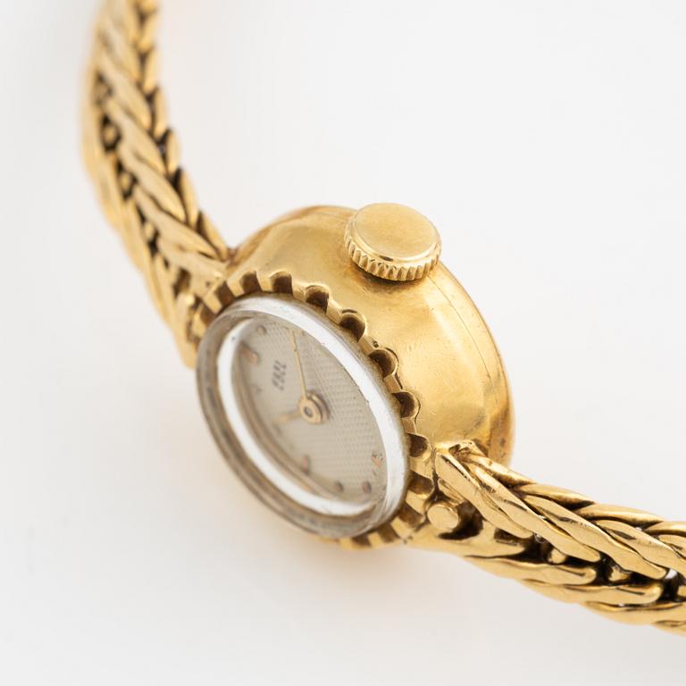 Ebel, 18K gold, wristwatch, 15.5 mm.