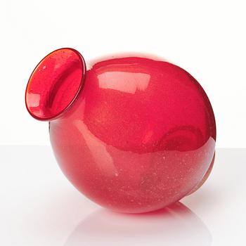 Flavio Poli, an 'a Bollicine' glass vase, Seguso Vetri D'Arte, Murano, Italy 1940-50's.