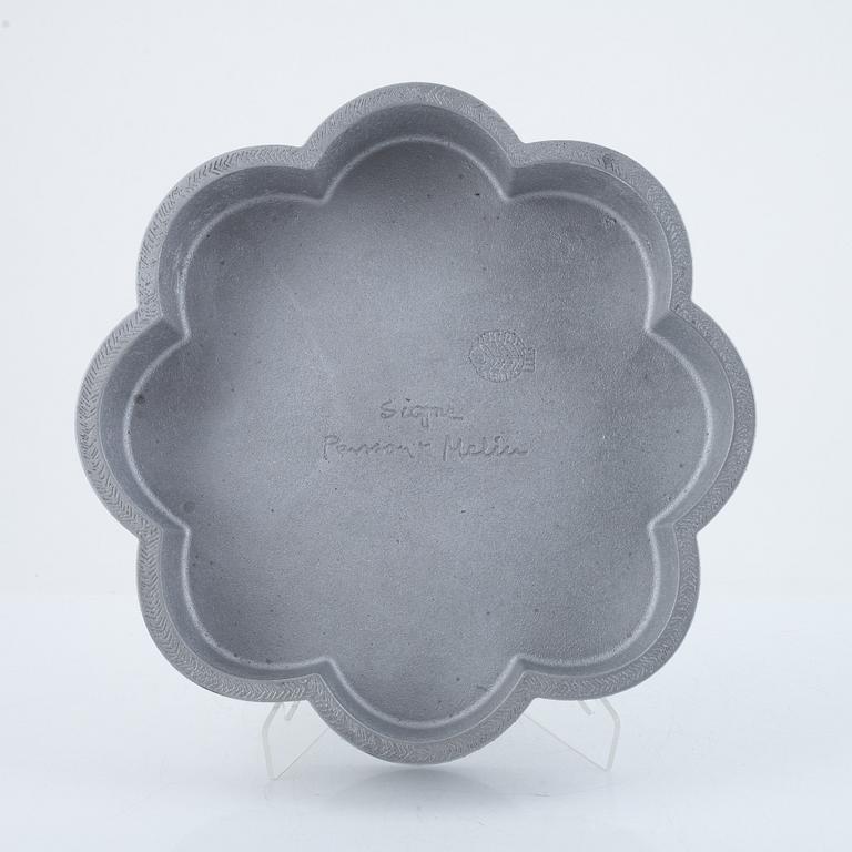 Signe Persson-Melin, an aluminium bowl, 'Sigill', Byarums Bruk, numbered 27/300.