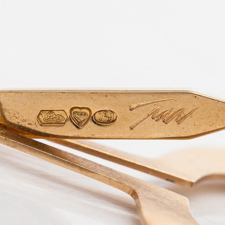 Tapio Wirkkala, örhängen, "Päron", 18K guld.