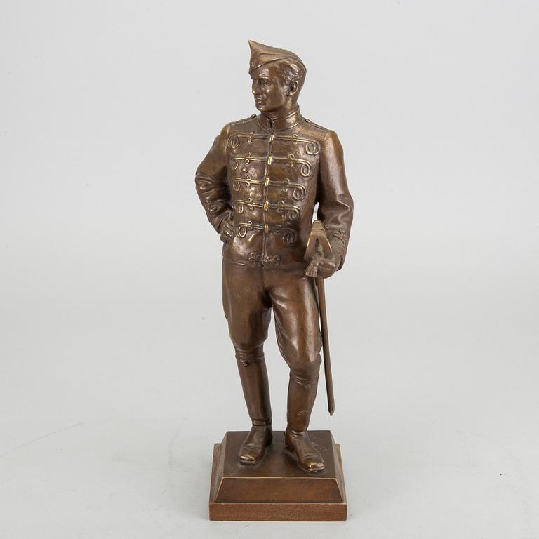CARL WEGENER, skulptur, brons, daterad och signerad 1922.