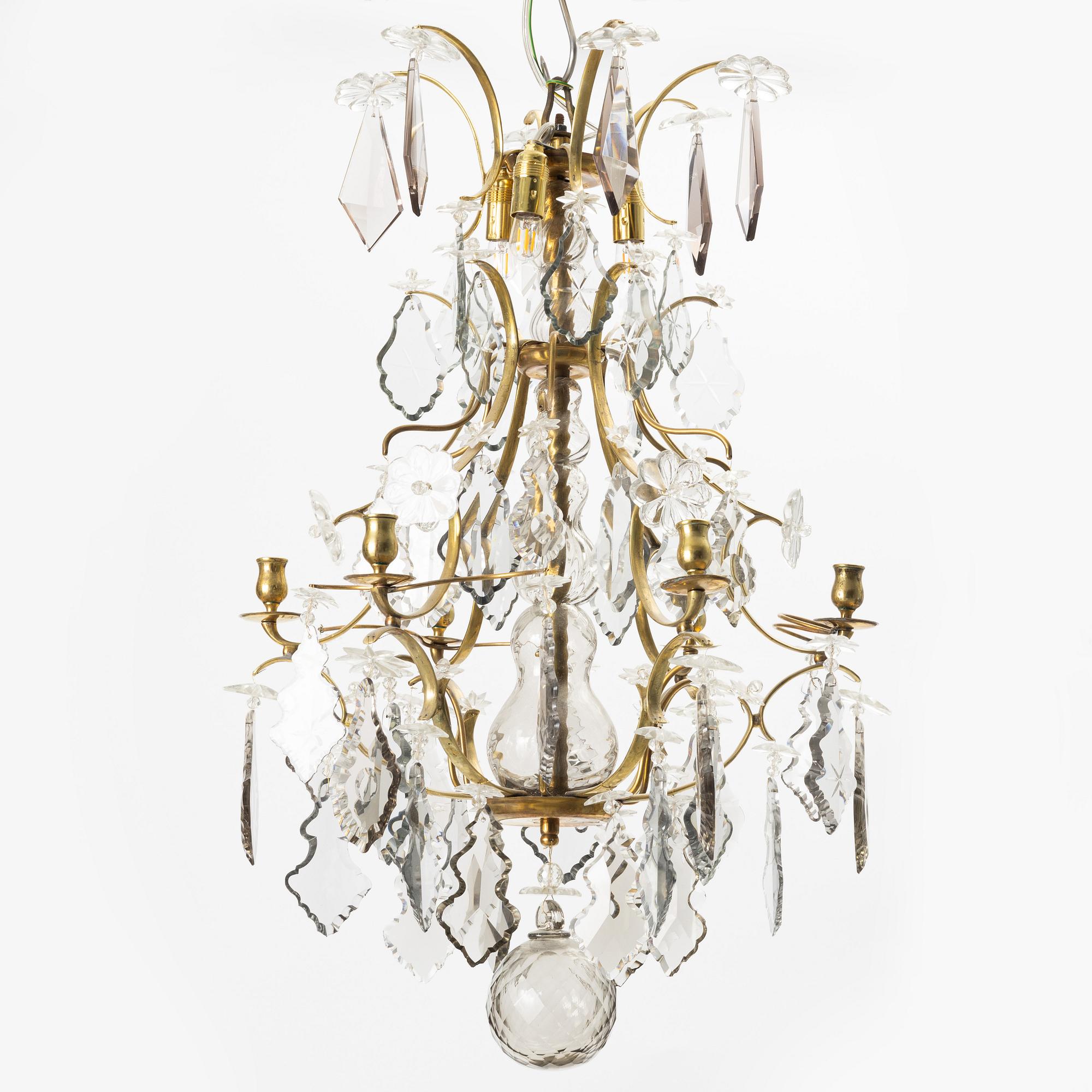 Ljuskrona, rokokostil, tidigt 1900-tal.