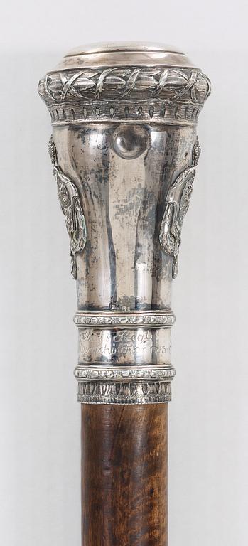 STAV FÖR TAMBURMAJOR, av Pehr Swanander, Alingsås 1784.