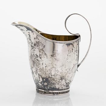 Erik Sandström, gräddkanna, silver, Torneå, 1833.