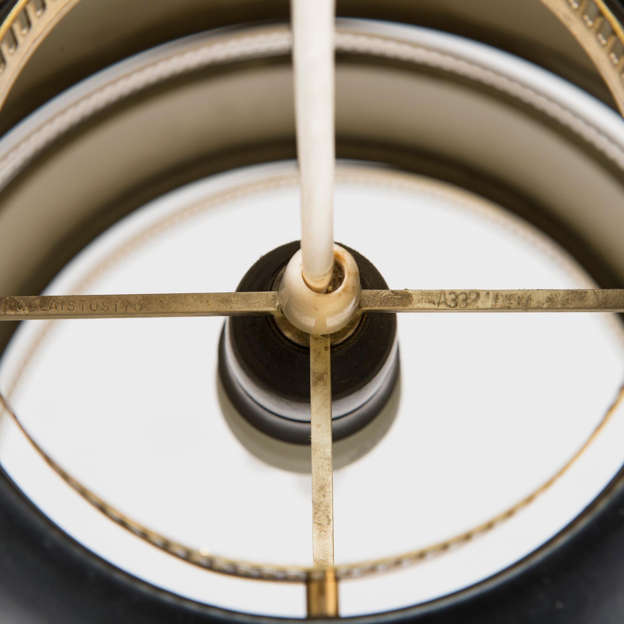 Alvar Aalto, a pendant lamp A332, 'Beehive' for Valaistustyö.