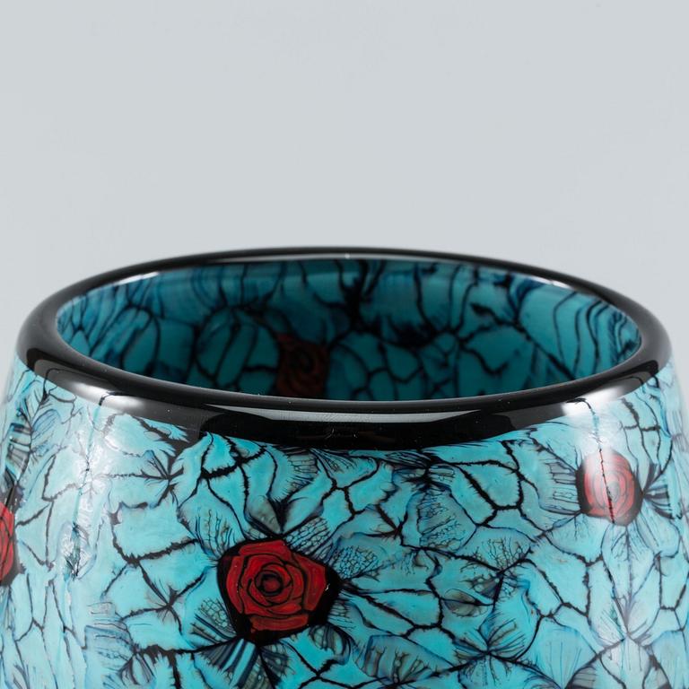 A Murrine glass vase by Vittorio Ferro for Fratelli Pagnin 1990-2000,