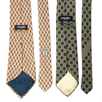 Chanel, slipsar, 2 st.