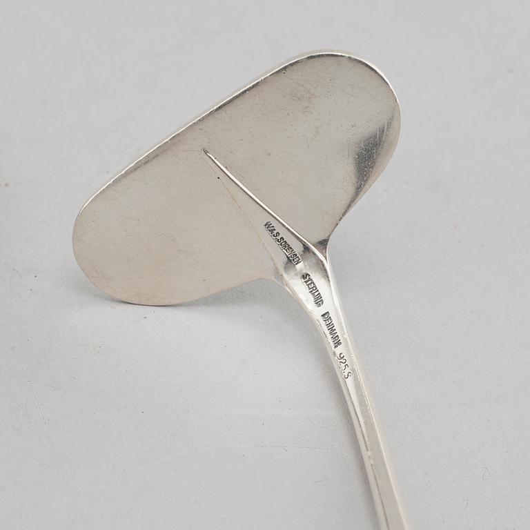 A set of 5 pcs sterling silver cutlery, W&S Sorensen. Denmark. First half of the 20th century.