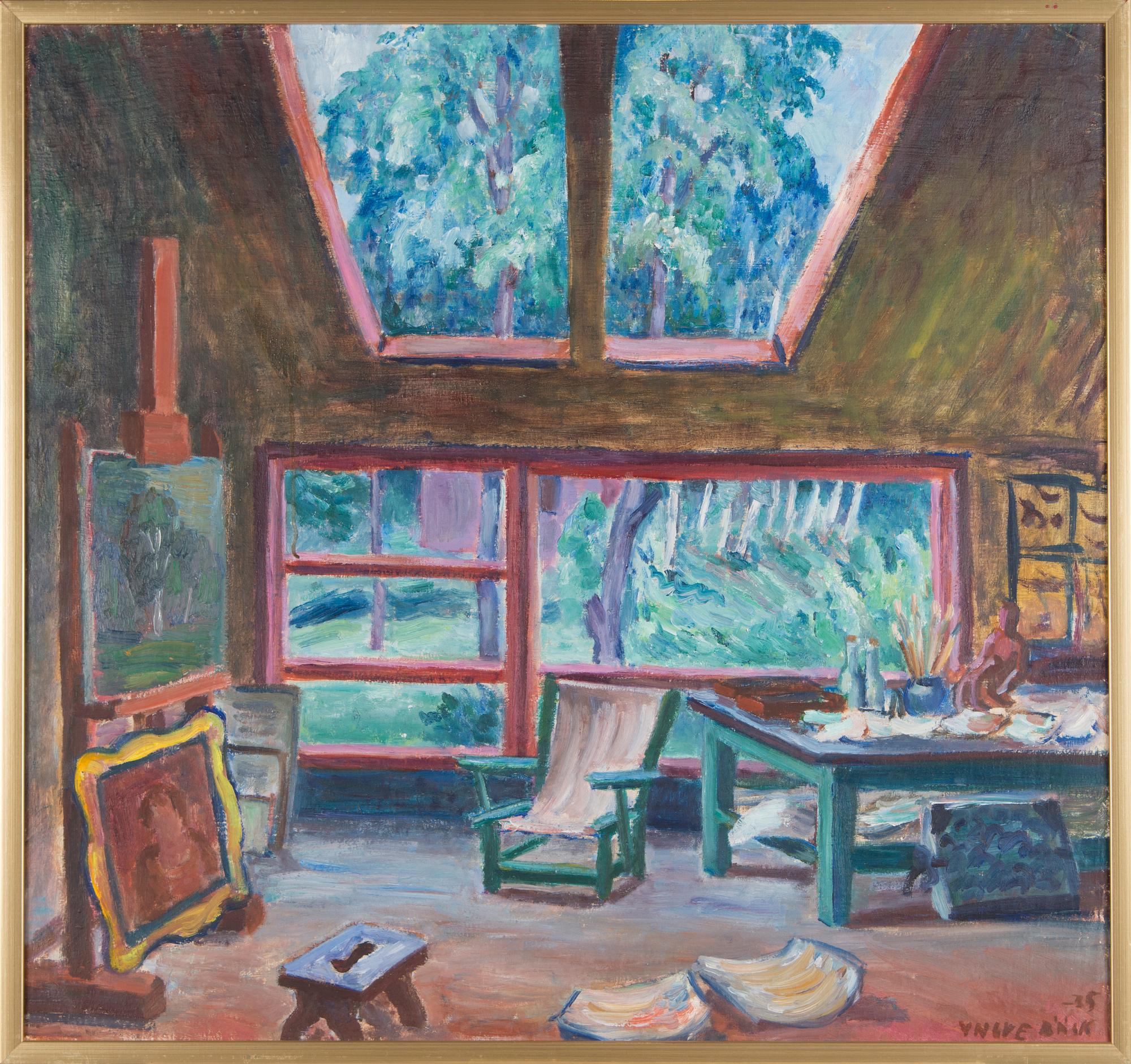 Yngve Bäck, "Taiteilijan ateljee".