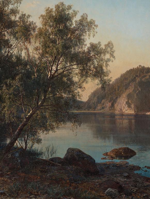 Edvard Bergh, Landscape with fjord, Bohuslän.