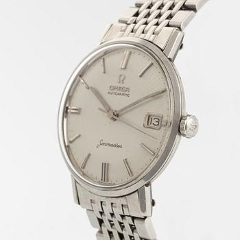 Omega, Seamaster, "Linen Dial", wristwatch, 34 mm.