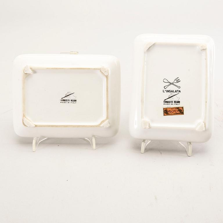 Piero Fornasetti, barrel, 3 pcs, Italy.