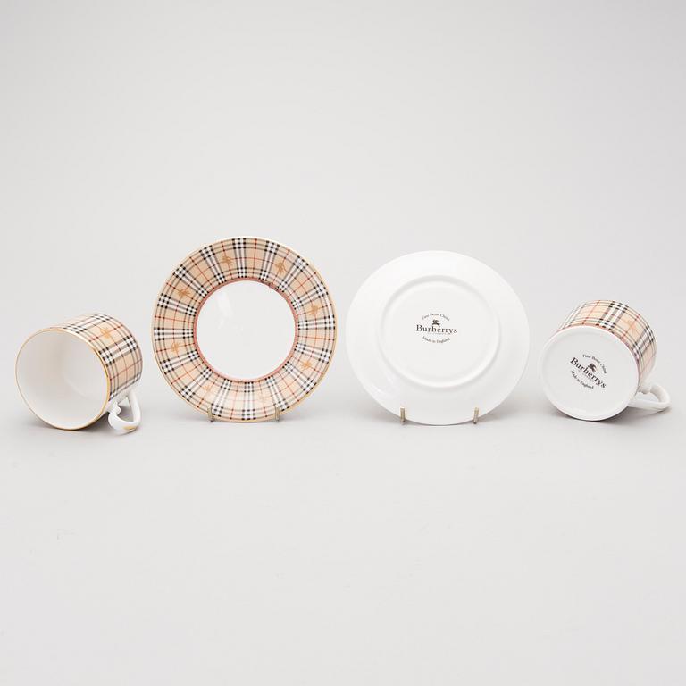 BURBERRY, KAHVIKUPPEJA, 8 kpl, posliinia, Englanti.
