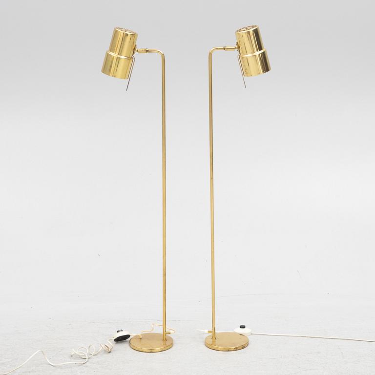 Hans-Agne Jakobsson, a pair of model G 154 floor lamps, Hans-Agne Jakobsson AB, Sweden, second half of the 20th century.