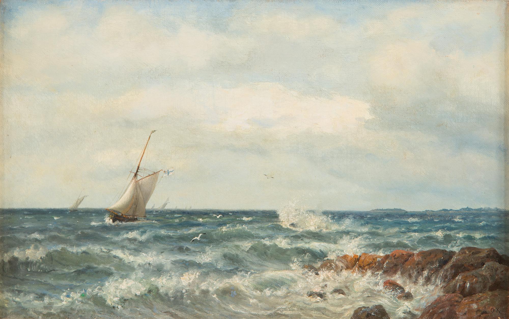 Oscar Kleineh, Sails on the sea.