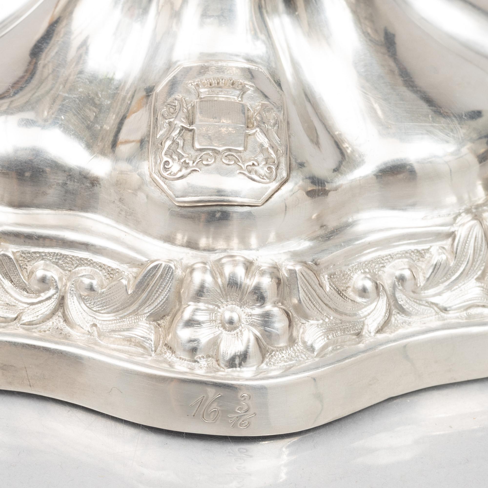 An Austrian silver candlestick, second half of the 20th Century.