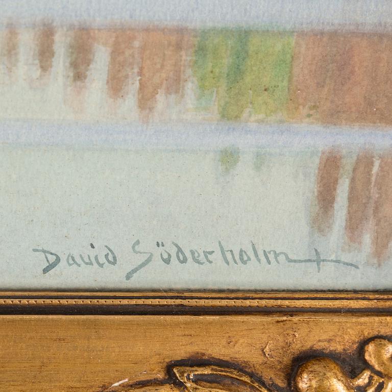 DAVID SÖDERHOLM, akvarell, signerad.