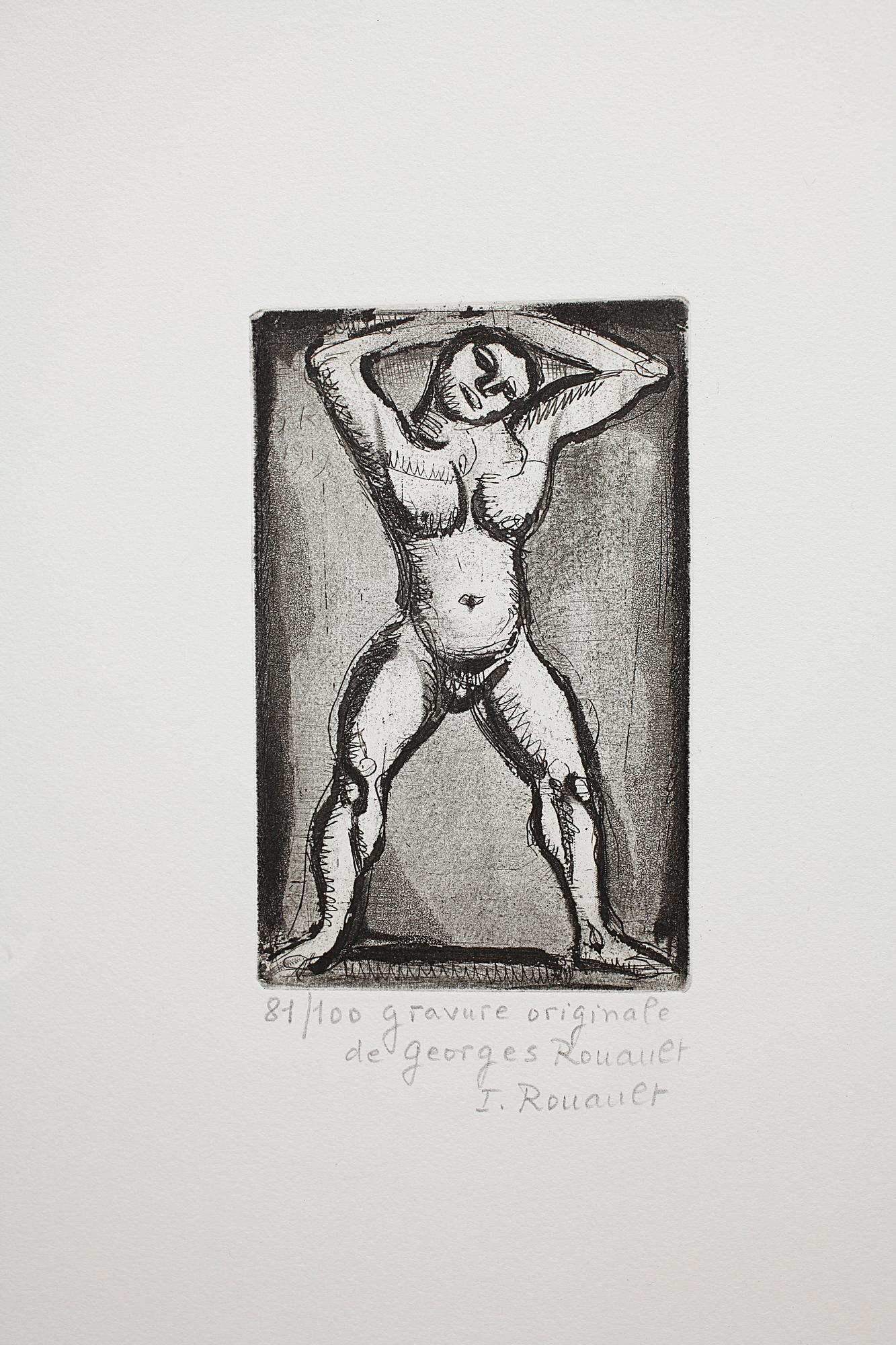 BÖCKER, 2 vol, "ROUAULT OEUVRE GRAVÉ", med originaletsning intygad o numr av Isabelle Rouault 81/100.