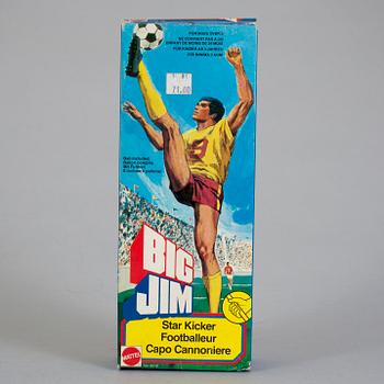 BIG JIM, Boris, Commando Jeff samt Star Kicker i förpackningar, Mattel, 1979-81.