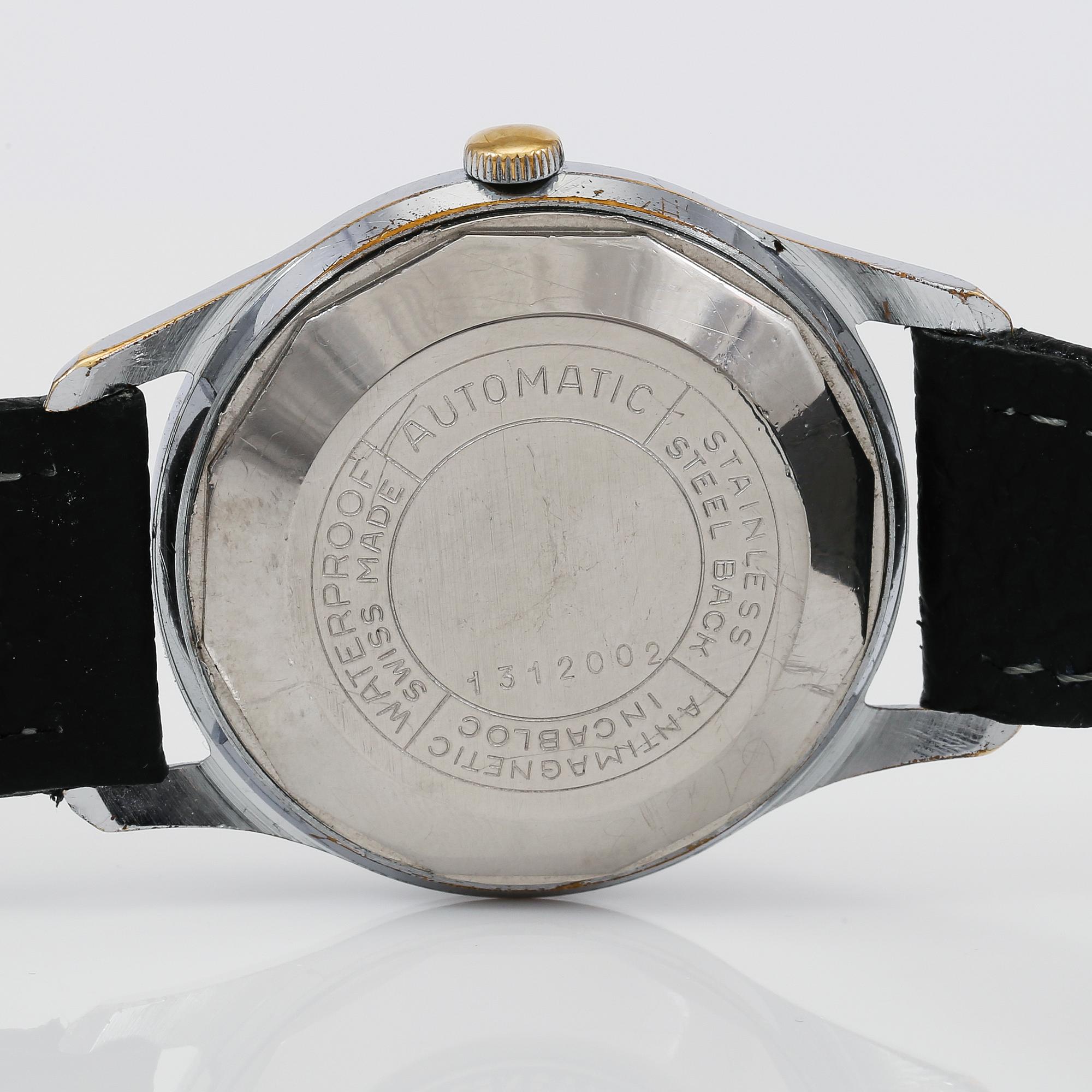 ARMBANDSUR, stål, Lagonda All Calendar Automatic  25 jewels Incabloc.