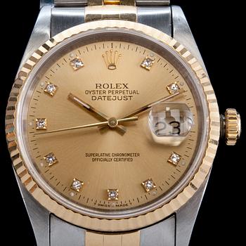 A MEN'S WRIST WATCH, Rolex Oyster Perpetual Datejust.