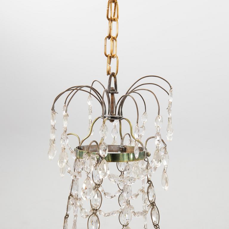Chandelier, Gustavian style, first half of the 20th century.