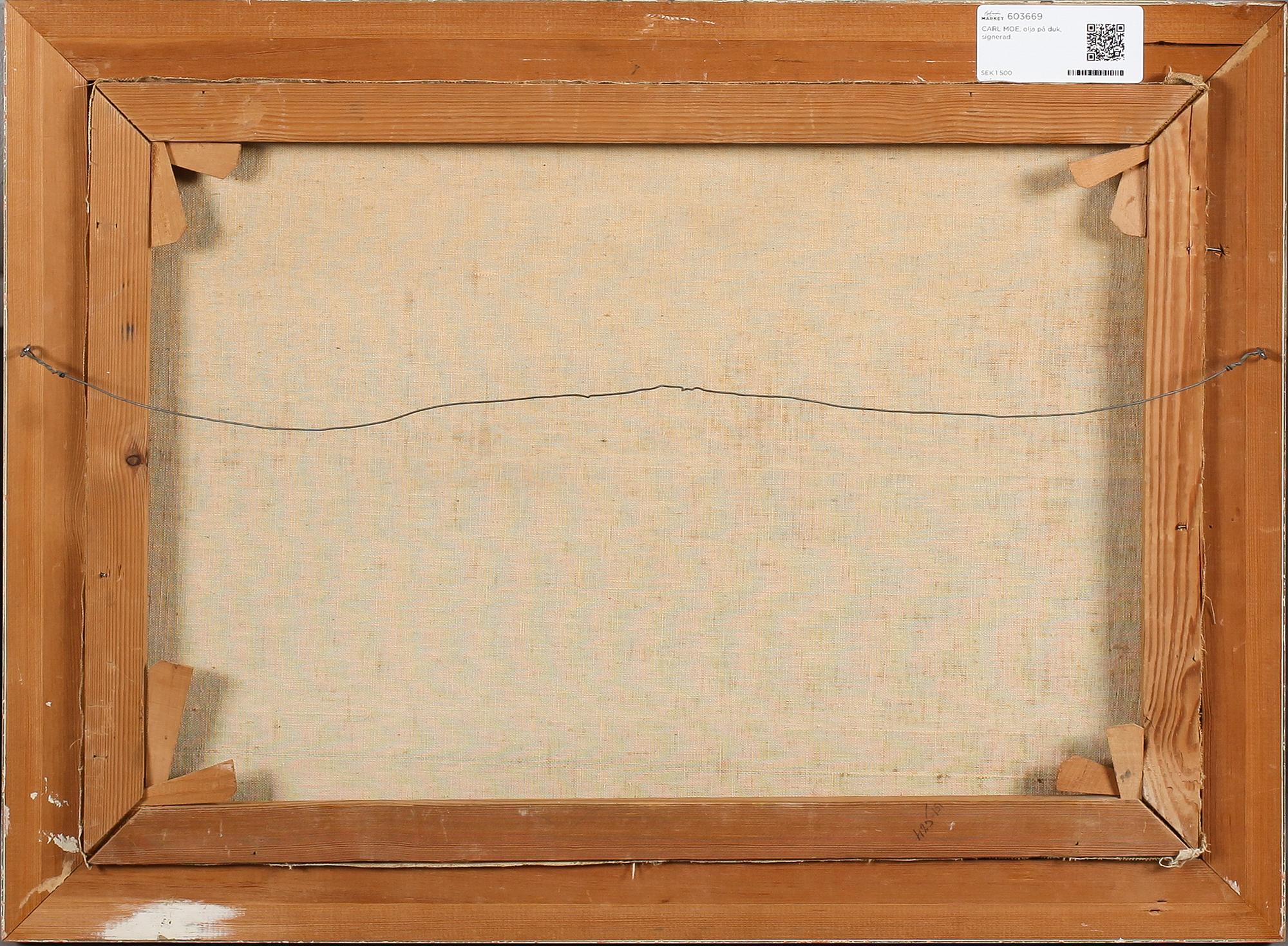 CARL MOE, olja på duk, signerad.