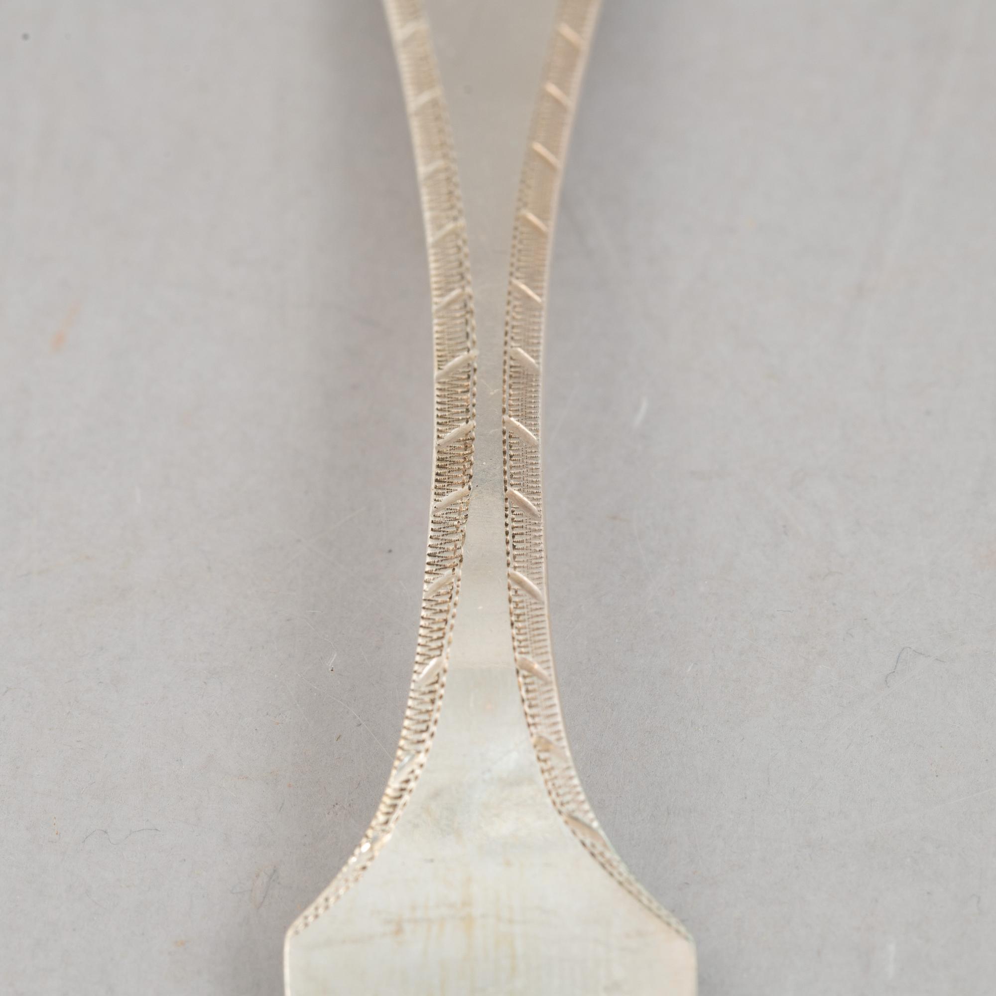 A Swedish Silver Cutlery, model "Svea", CG Hallberg, Stockholm, mostly 1933 (100 pieces).