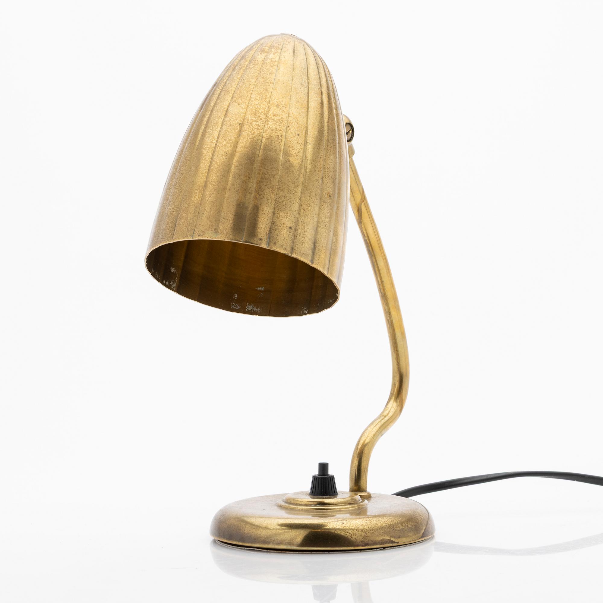 Harald Notini, Table lamp, model “15470”, Arvid Böhlmarks Lampfabrik, Stockholm, 1940s.