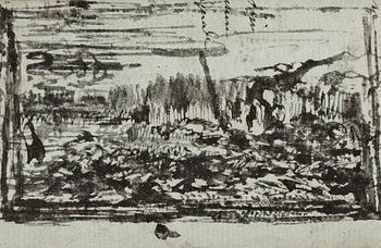 928. Carl Samuel Graffman, Landscape with water.