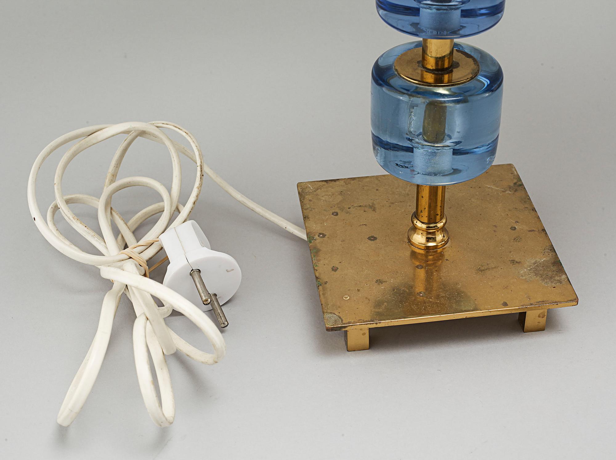 Two similar table lamps, made by Malmö Metallvarufabrik, 20th century.