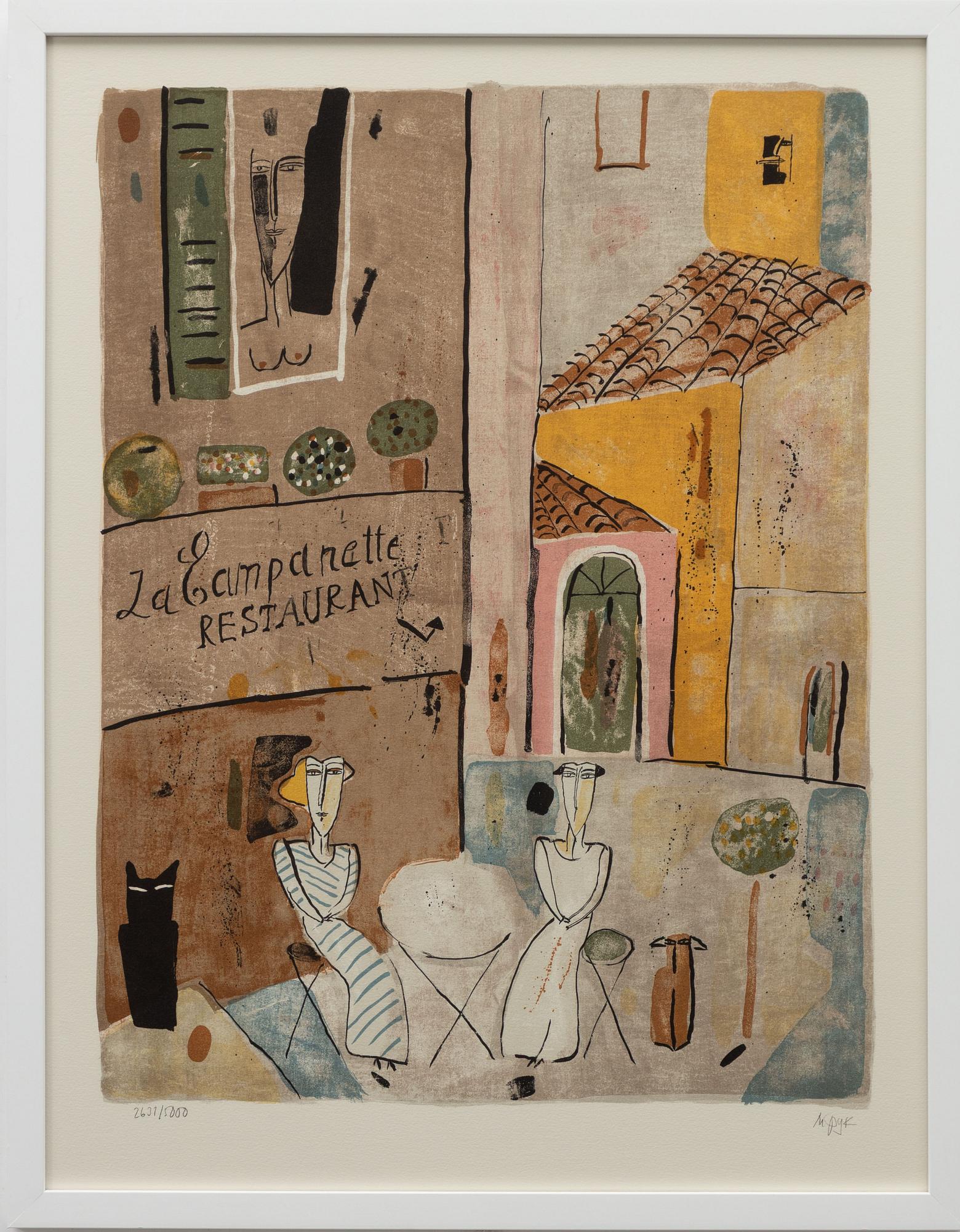 Madeleine Pyk, "Restaurant La Campanette".