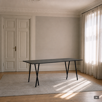 A 'Loop Stand High Table', Hay.