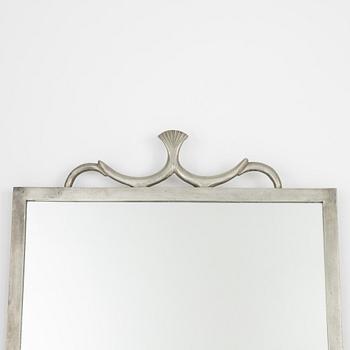 Nils Fougstedt, a Swedish Grace pewter mirror, Firma Svenskt Tenn, Stockholm, 1920s.