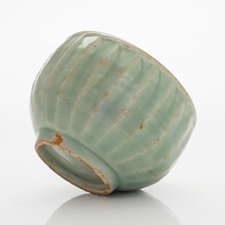 A 'Longquan' celadon-glazed 'lotus' bowl, Southern Song dynasty .