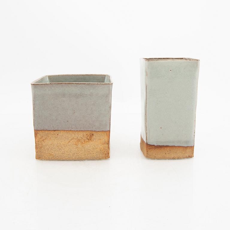 Signe Persson-Melin, a set of two earthenware vases.