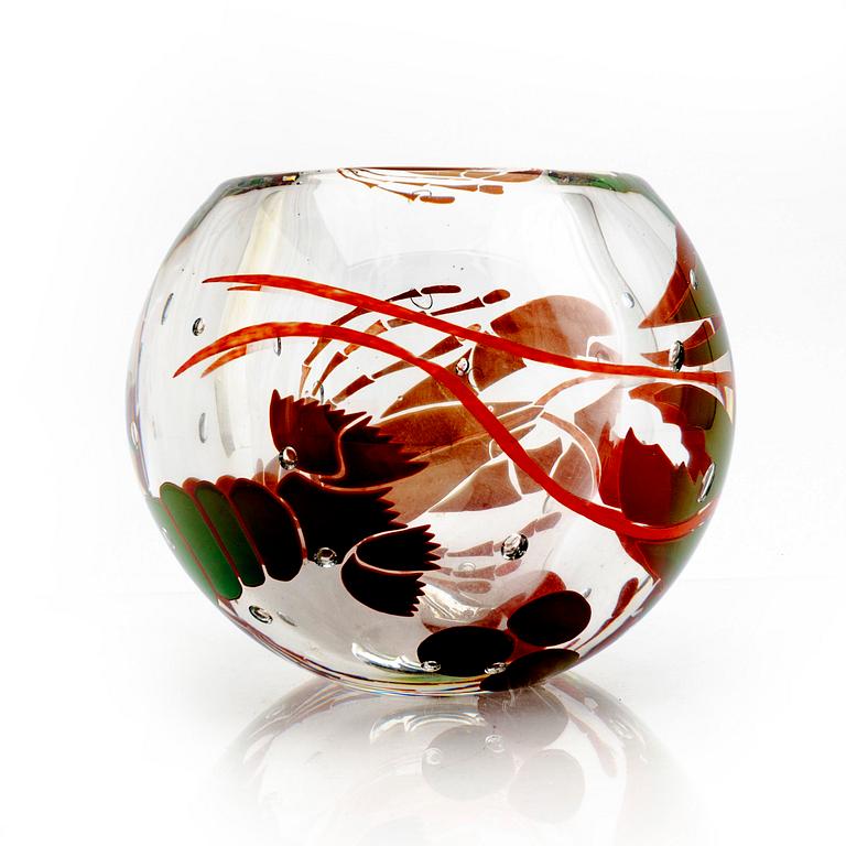 Hanne Dreutler & Arthur Zirnsack, vase signed and numbered Graal, Studio Åhus.