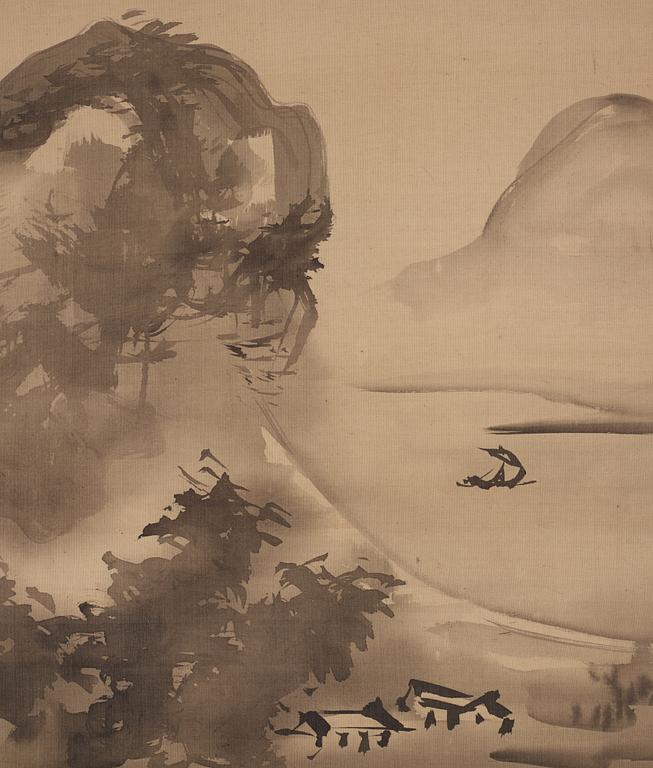 Two japanese hanging scrolls, 20th century.