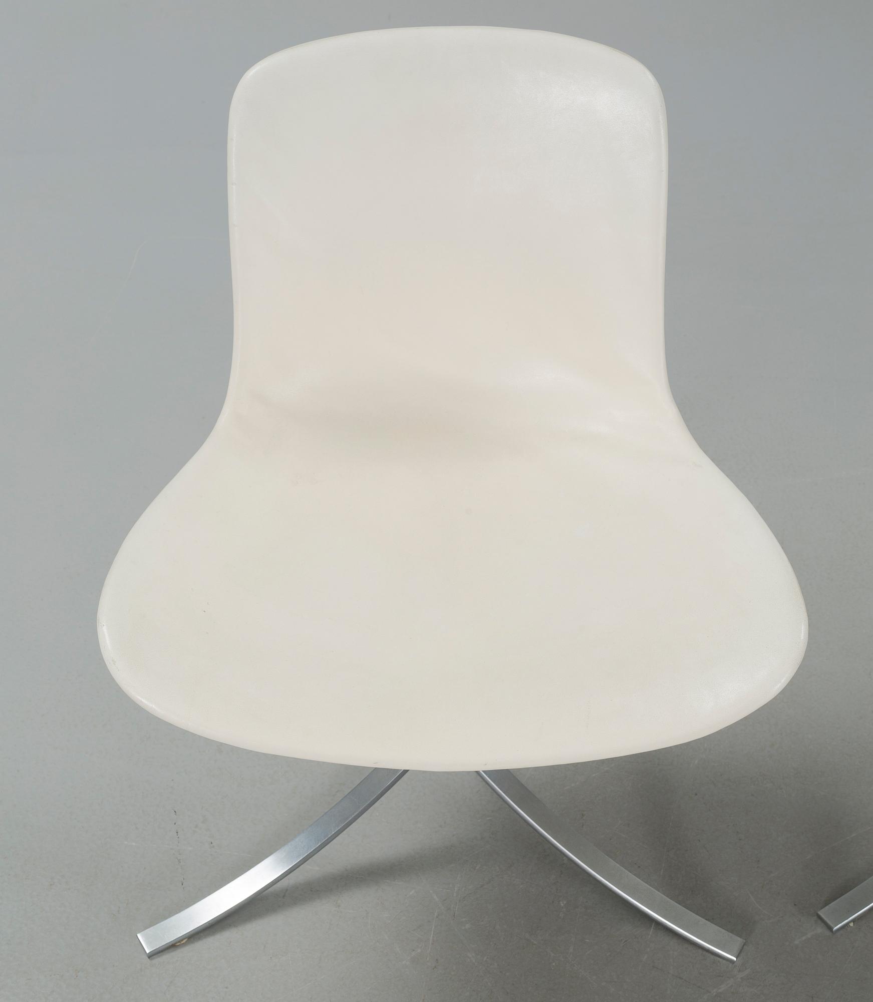 POUL KJAERHOLM, 4 stolar, "PK9",  Fritz Hansen, 1980-tal.