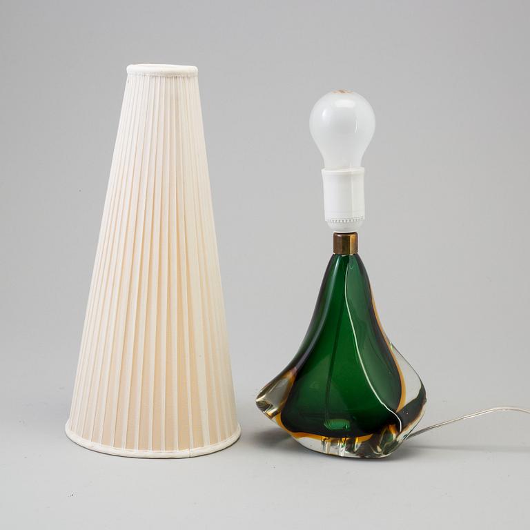 A second half of the 20th century glass table light.