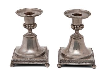 48. A PAIR OF CANDLESTICKS.