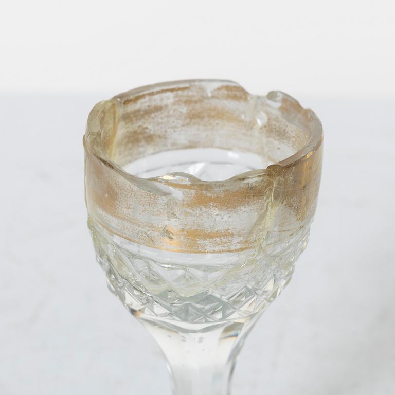 A box with bottles, late Gustavian, circa 1800.