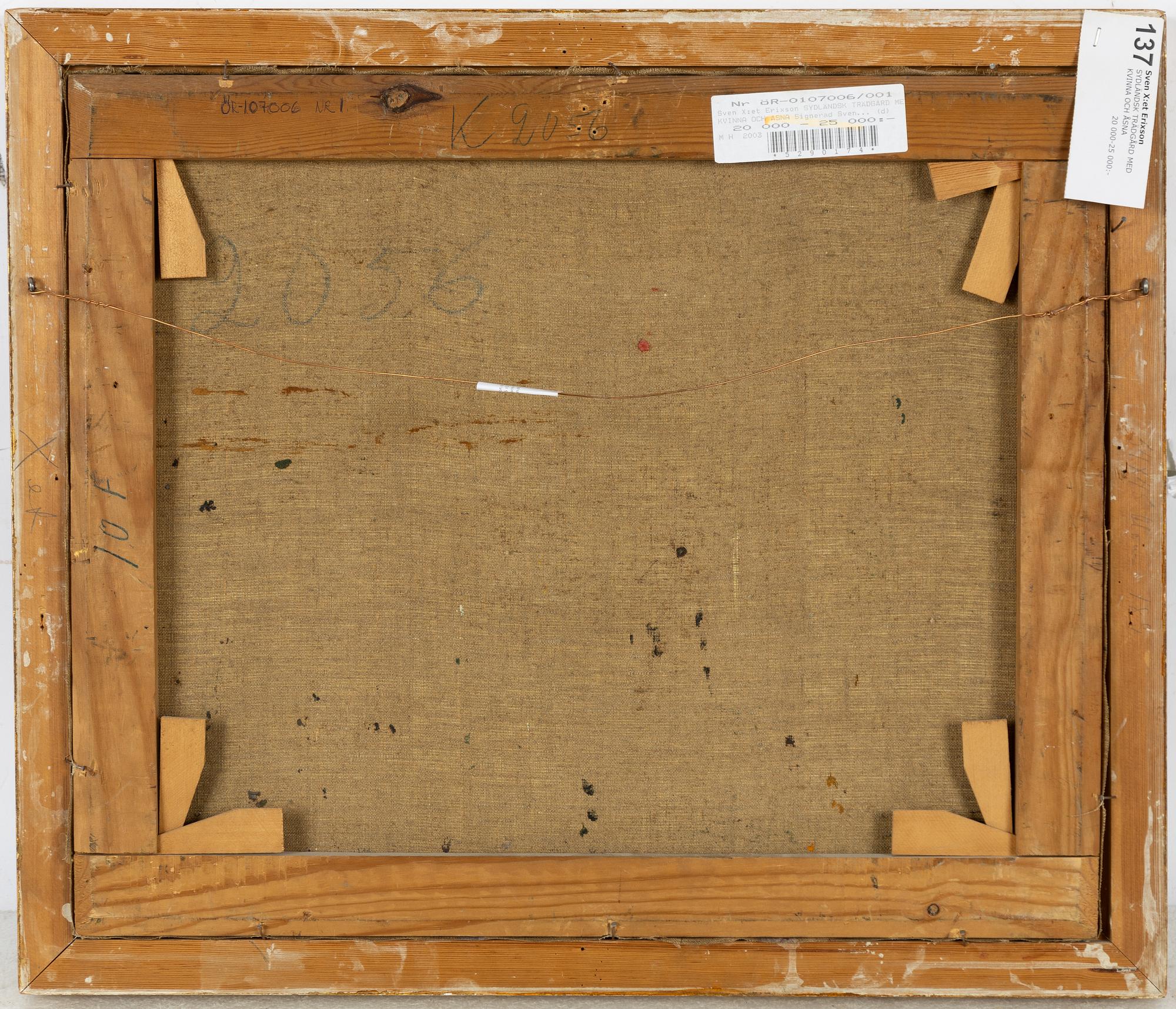 Sven X:et Erixson, I olivlunden.